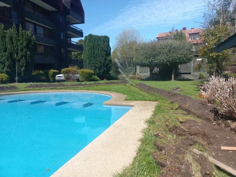Riego condominio Pucón riegos automaticos