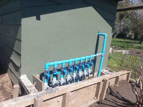 Riego condominio Pucón riegos automaticos